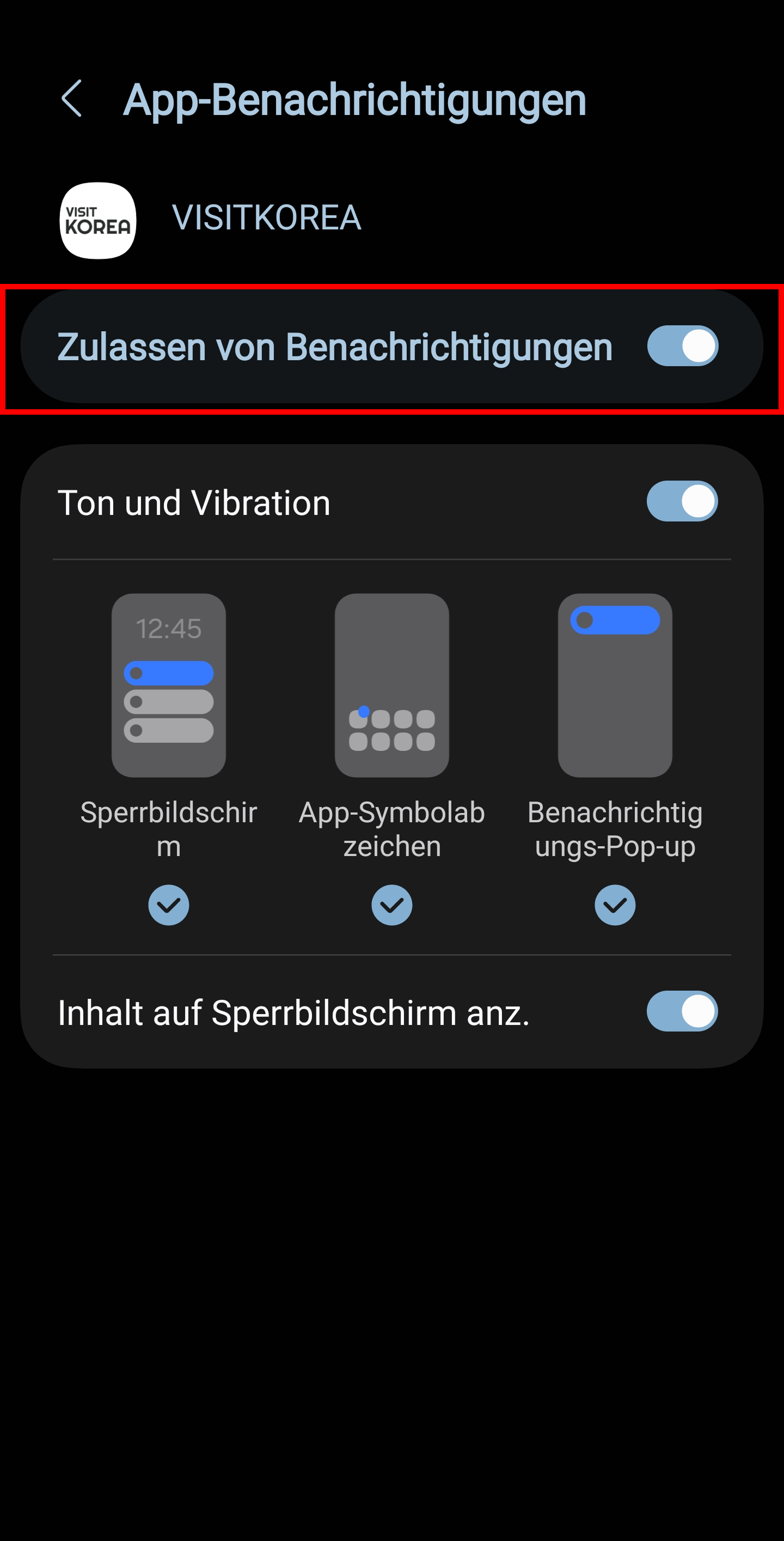 Anleitungsbilder für Android