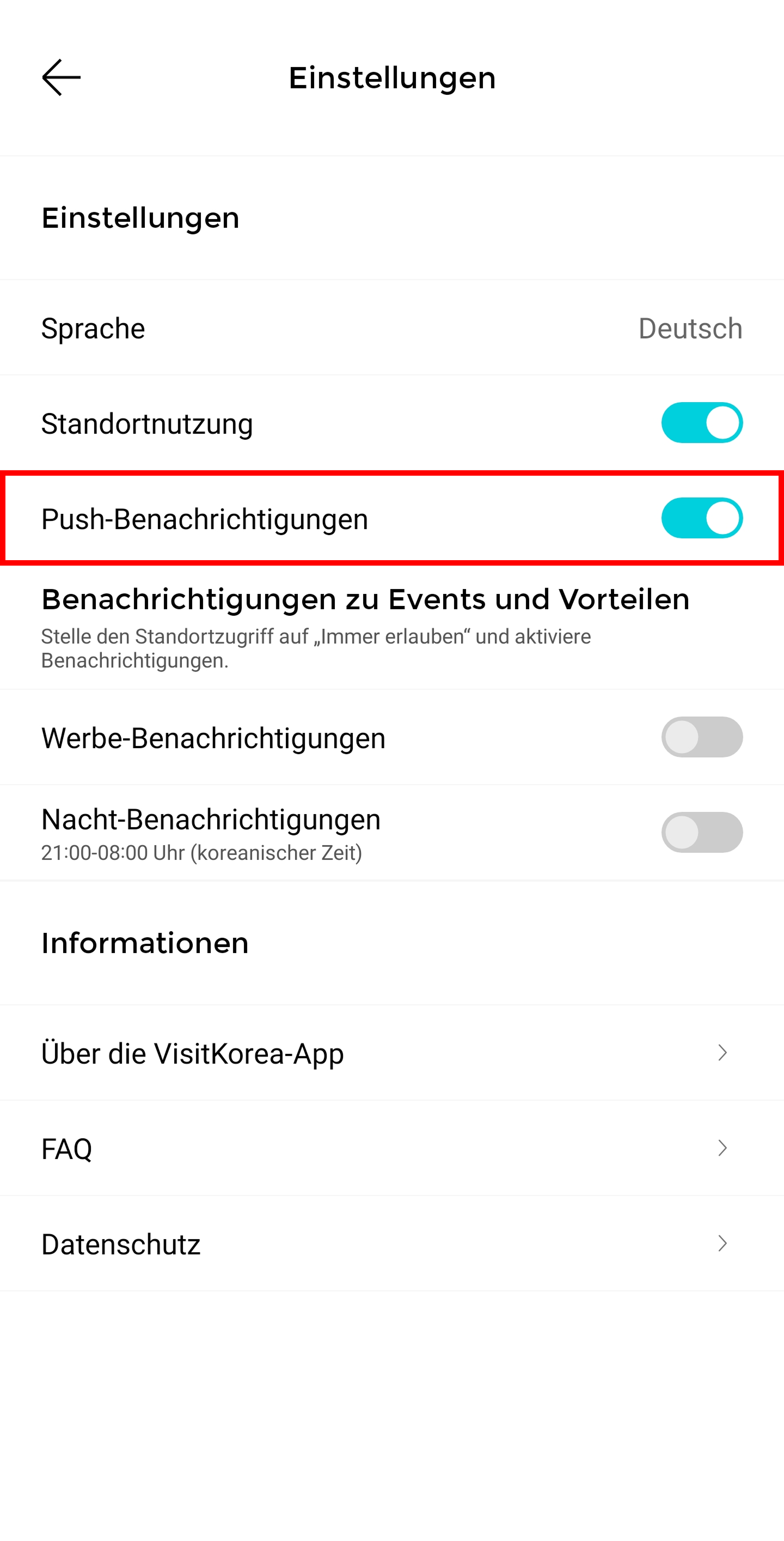 Anleitungsbilder für Android