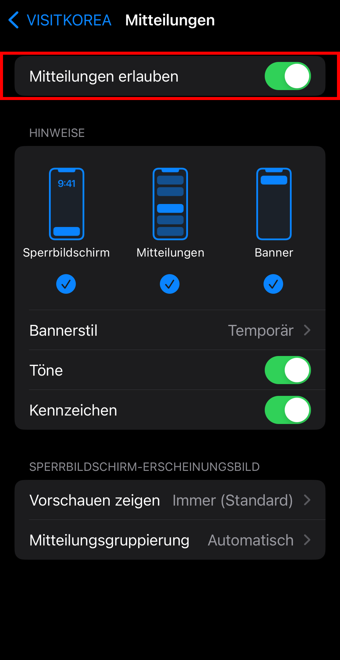 Anleitungsbilder für iOS